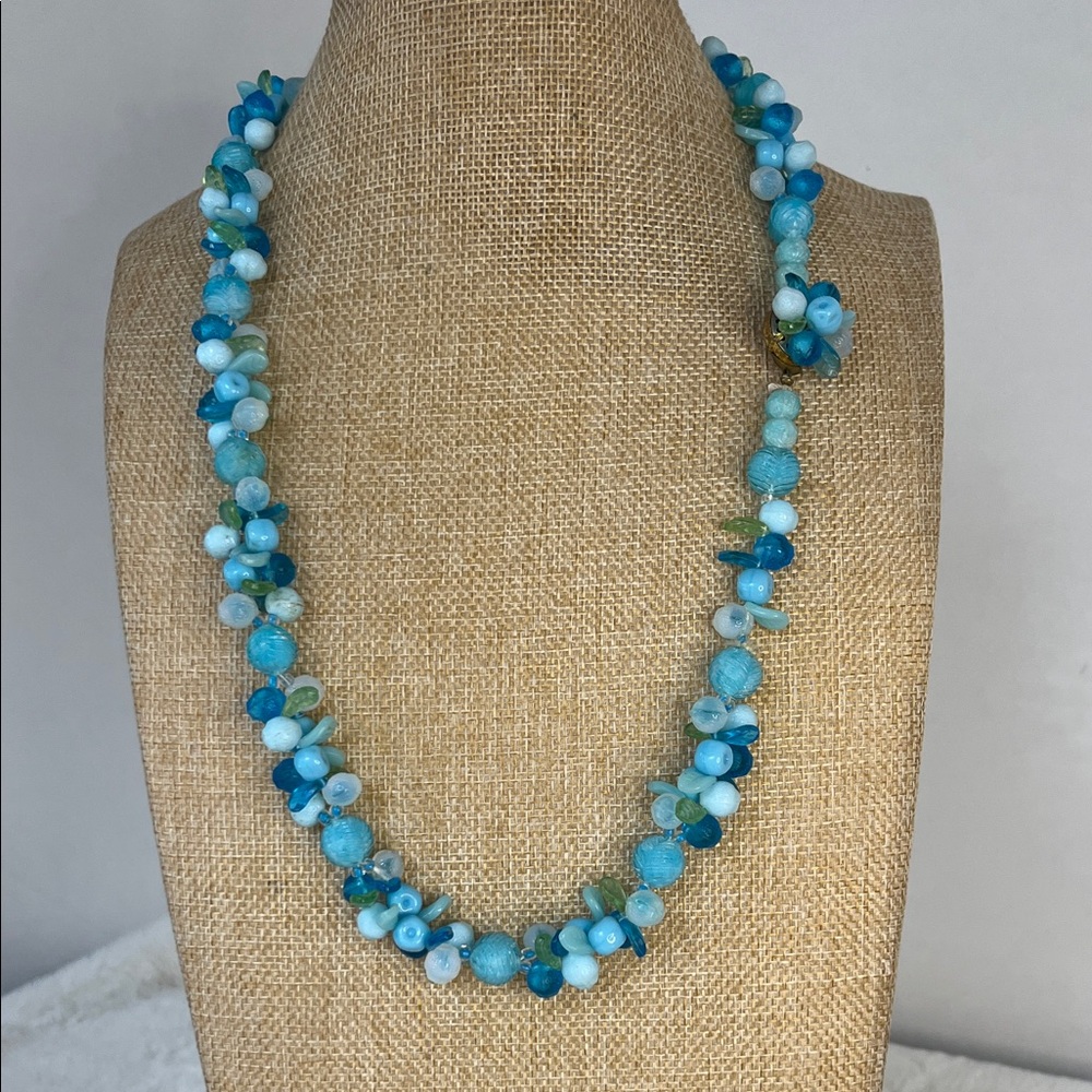 Vintage Western Germany Sugar Bead Fruit Salad Necklace